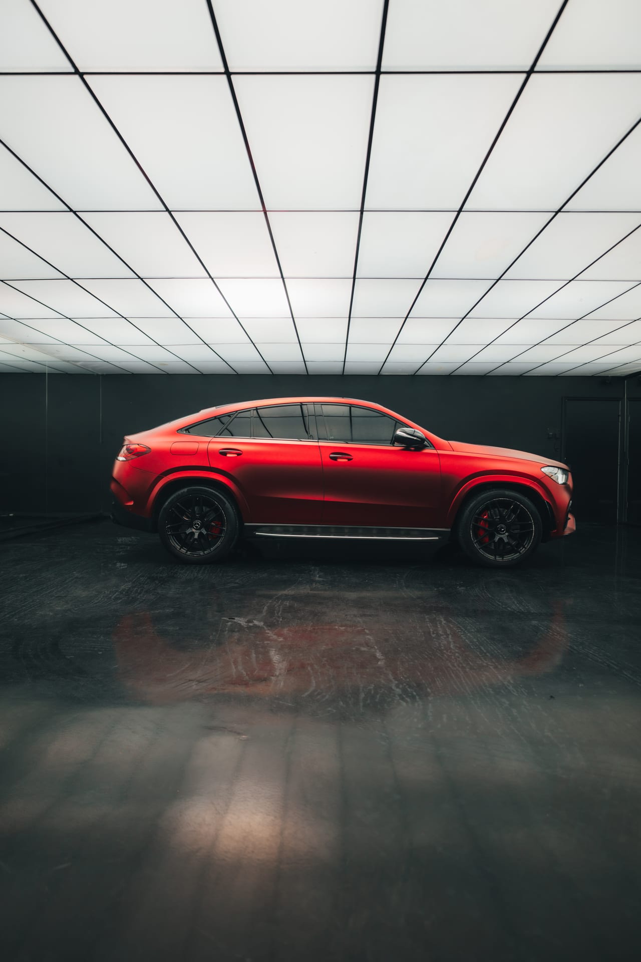 Mercedes-AMG GLE detail shot under studio lighting